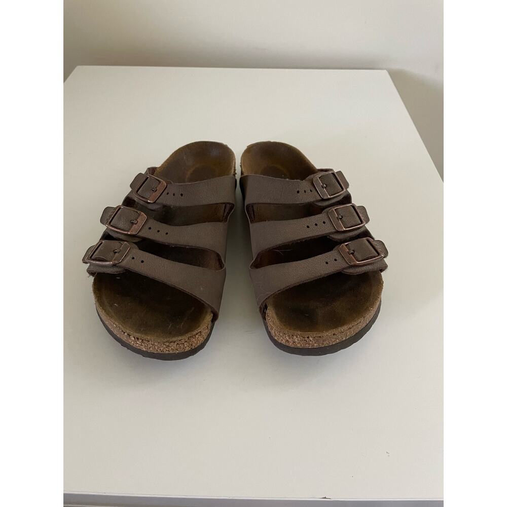 Kids Girls Brown Birkenstock sandals flats size 30  US 12